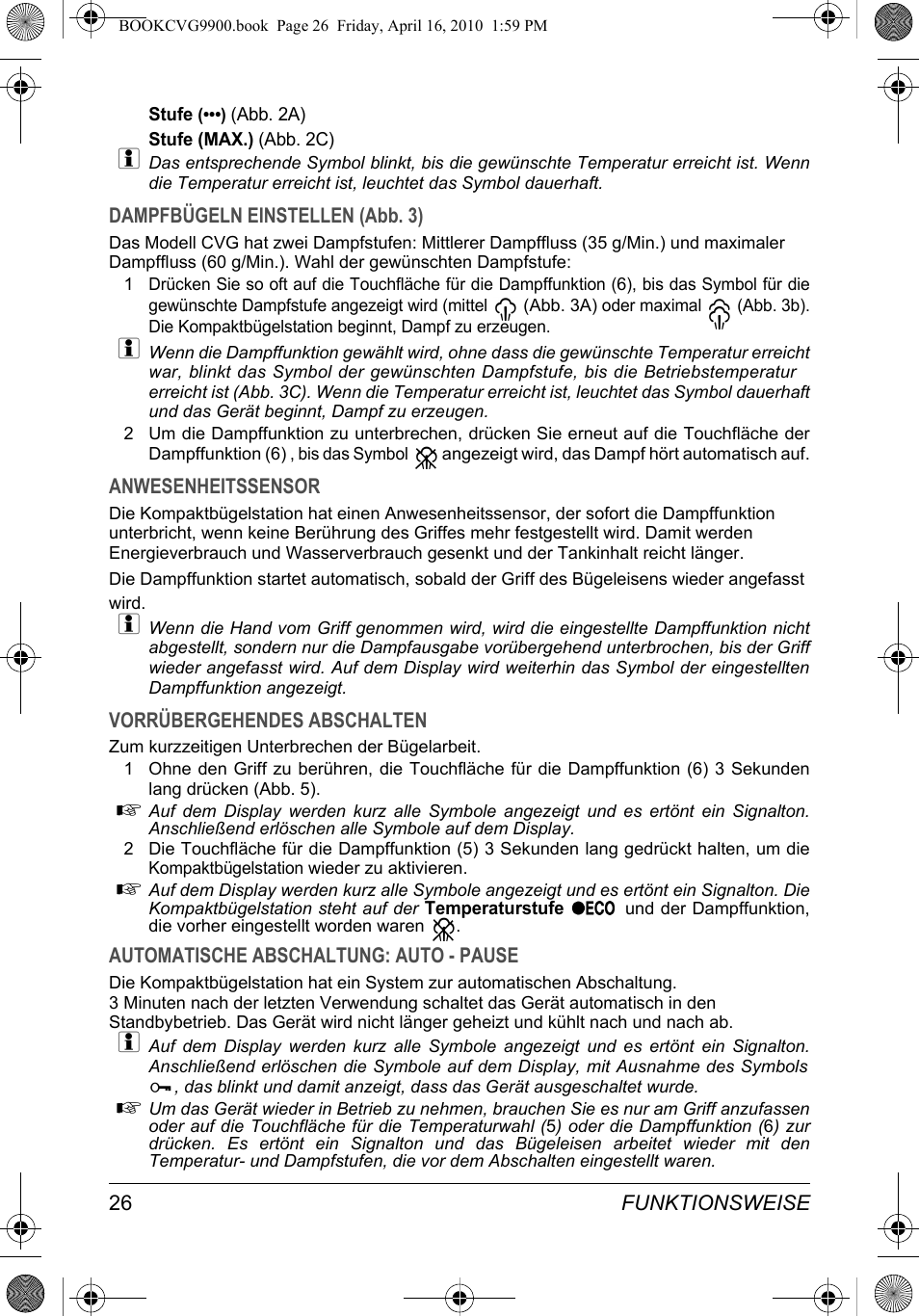 SOLAC CVG9900 User Manual | Page 26 / 90