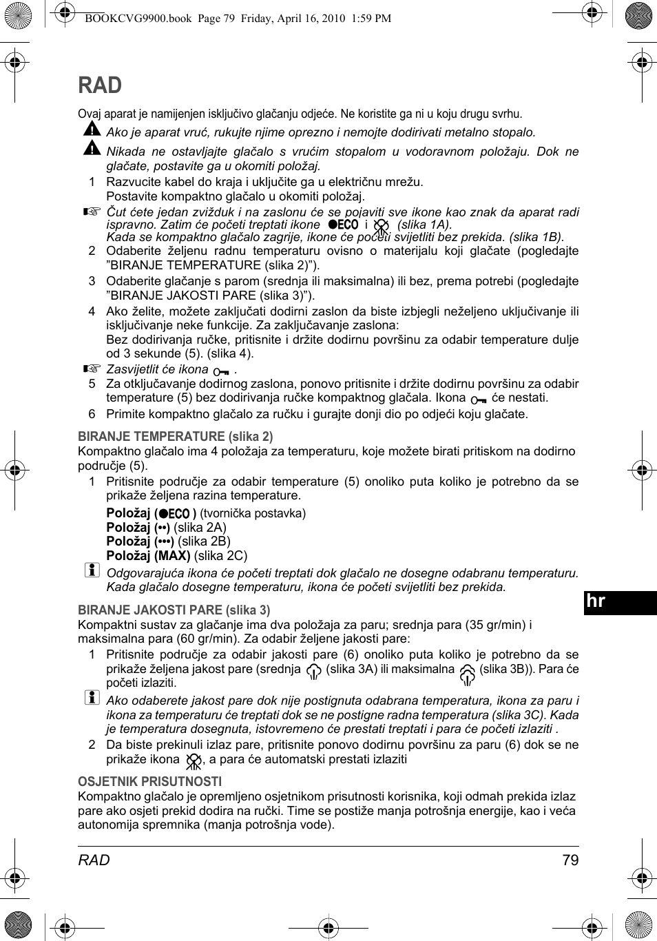SOLAC CVG9900 User Manual | Page 79 / 90