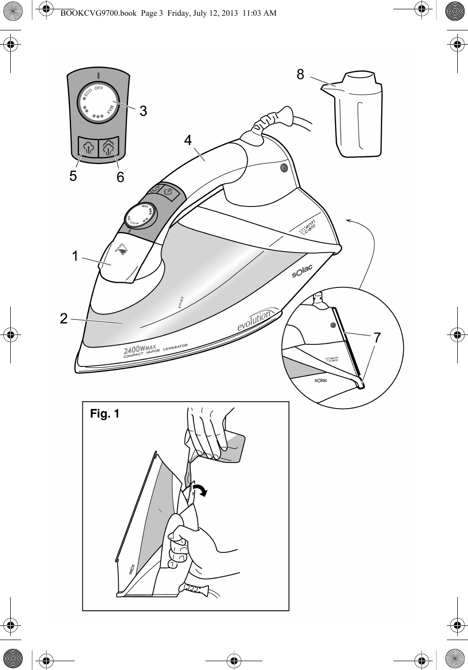 SOLAC CVG9700 User Manual | Page 5 / 92