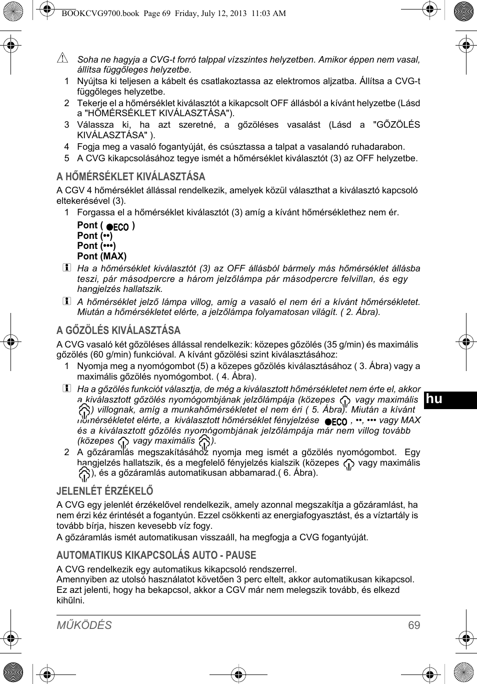 SOLAC CVG9700 User Manual | Page 71 / 92