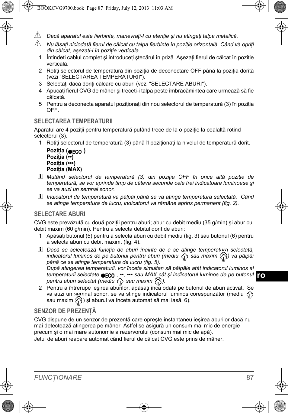 SOLAC CVG9700 User Manual | Page 89 / 92