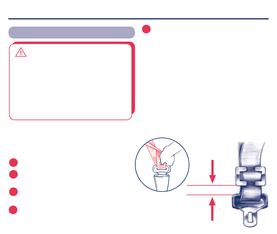 Warning, Vehicle seat belts | Century Plus 22 User Manual | Page 21 / 24