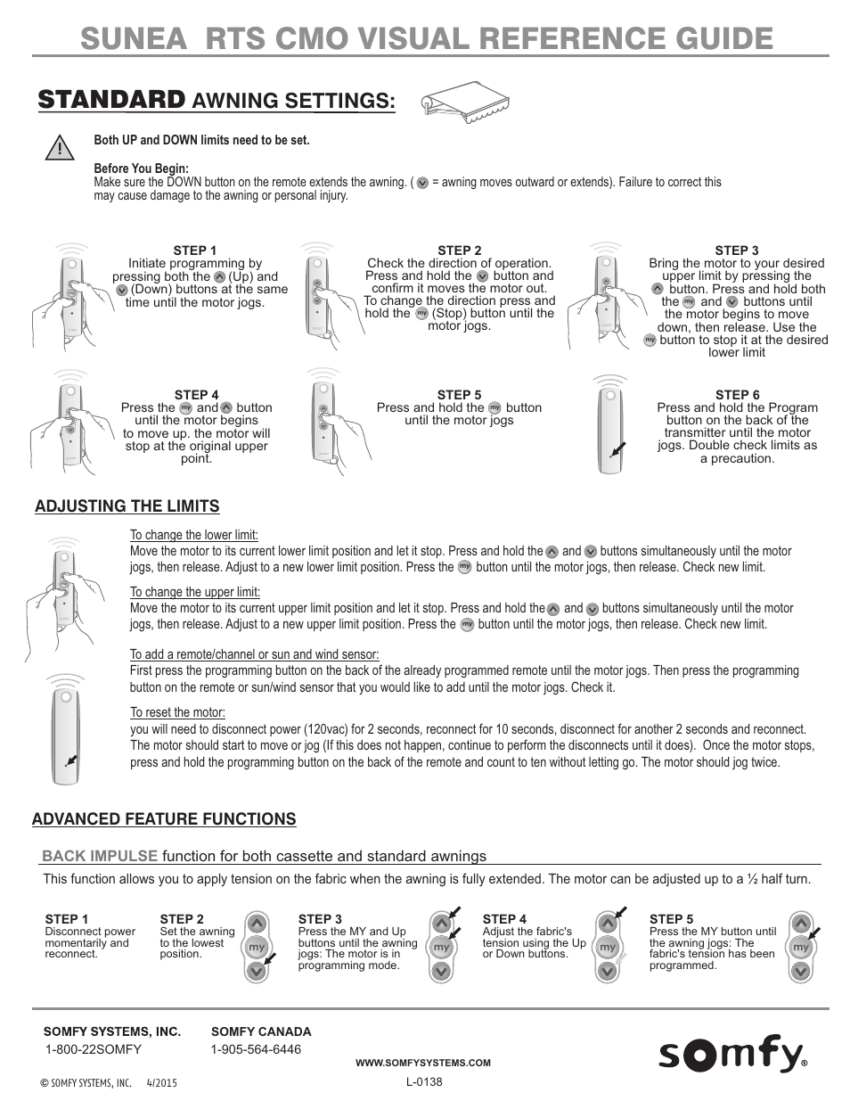 SOMFY SUNEA CMO User Manual | 2 pages