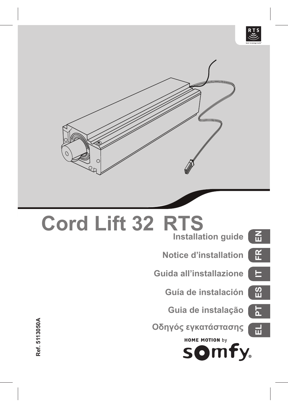 SOMFY CORD LIFT WIREFREE CL32 RTS User Manual | 13 pages