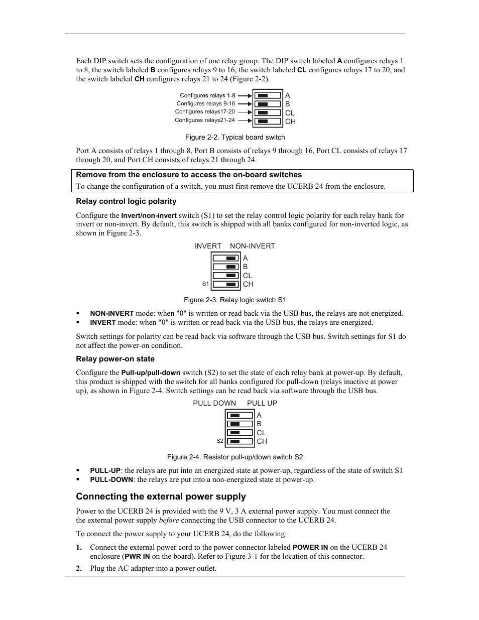 Connecting the external power supply | CyberResearch UCERB 24 User Manual | Page 15 / 38