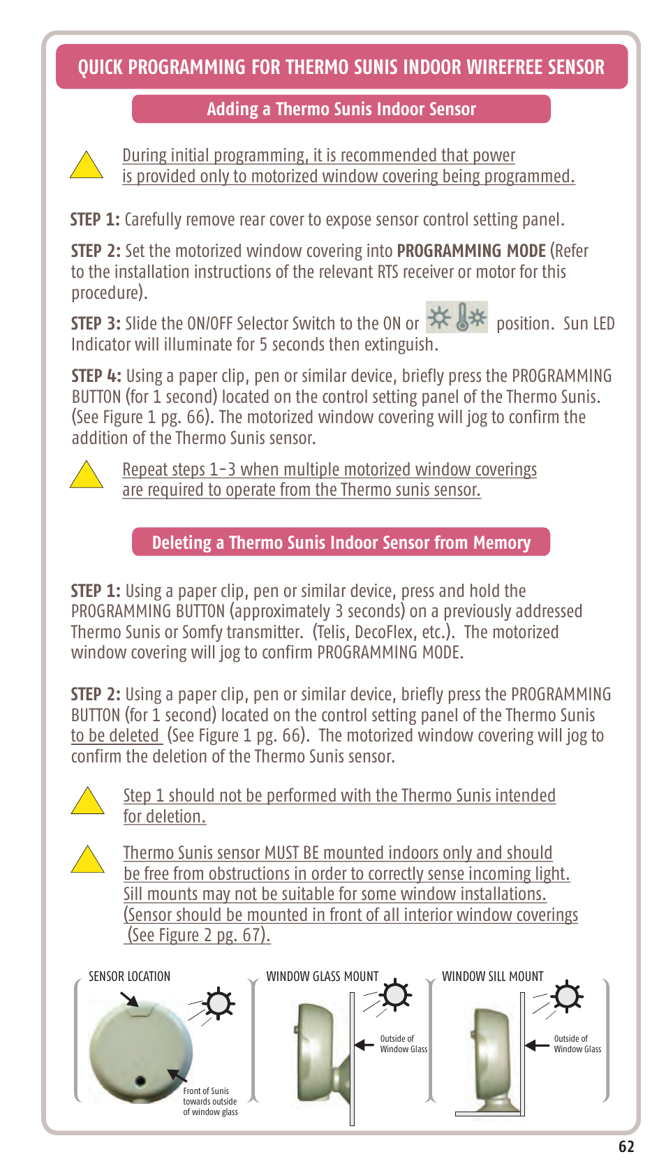 SOMFY SONESSE 30 RTS User Manual | Page 65 / 93