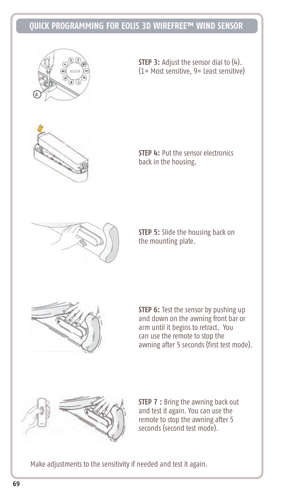 SOMFY SONESSE 30 RTS User Manual | Page 72 / 93