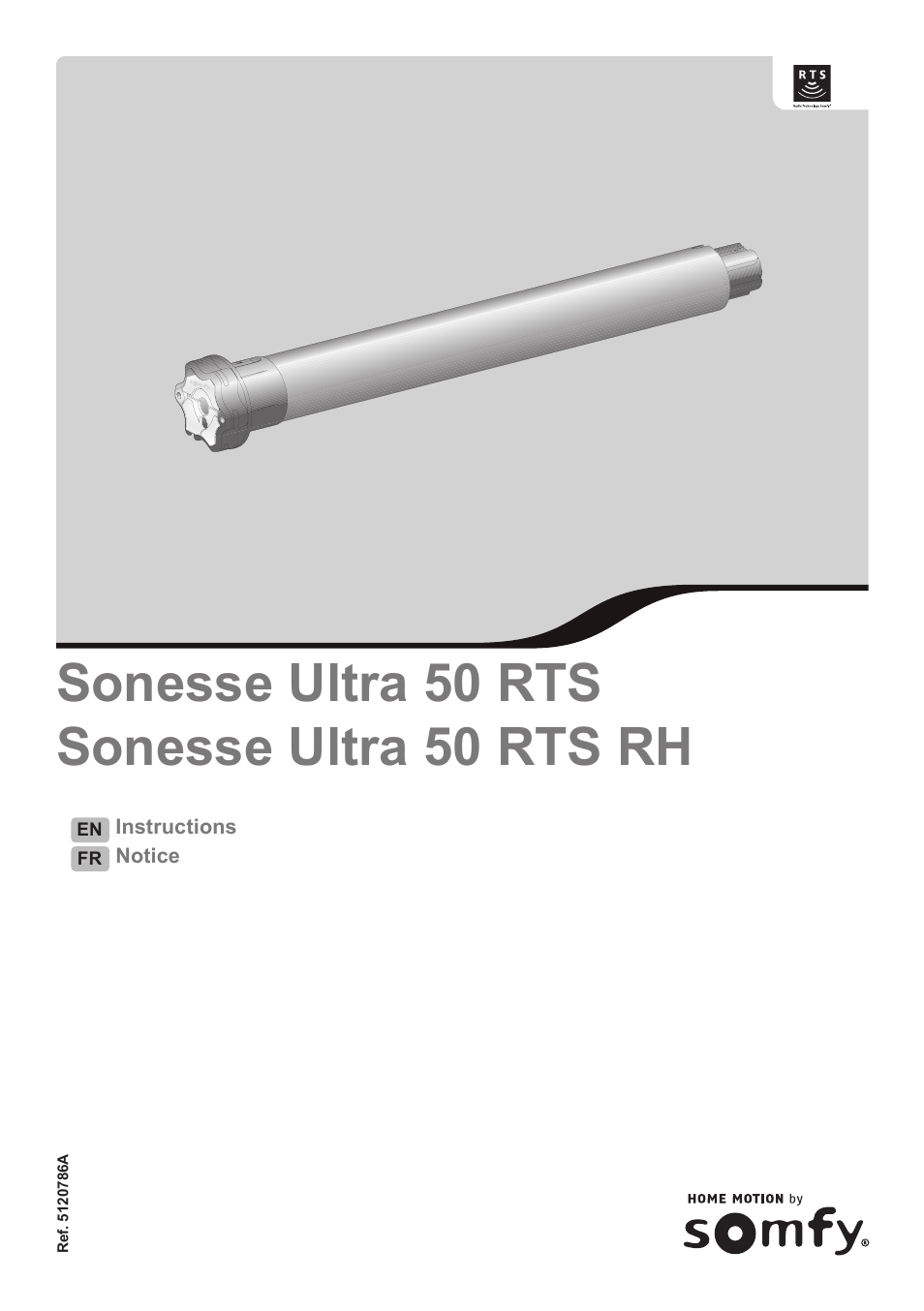 SOMFY Sonesse Ultra 50 RTS User Manual | 13 pages