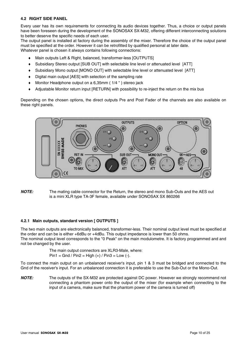 SONOSAX SX-M32 User Manual | Page 10 / 25