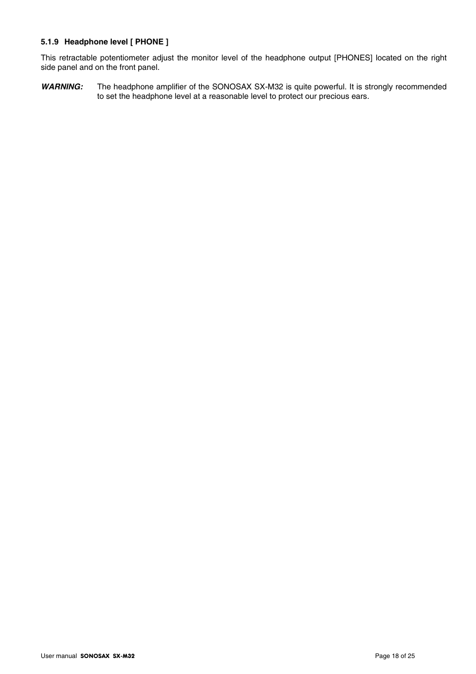 SONOSAX SX-M32 User Manual | Page 18 / 25