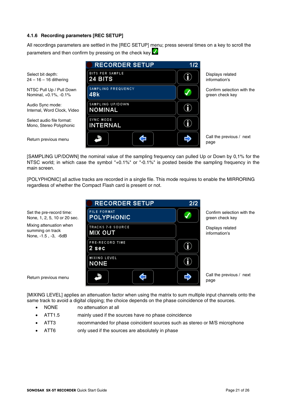 SONOSAX SX-VT Quick_Start User Manual | Page 21 / 26