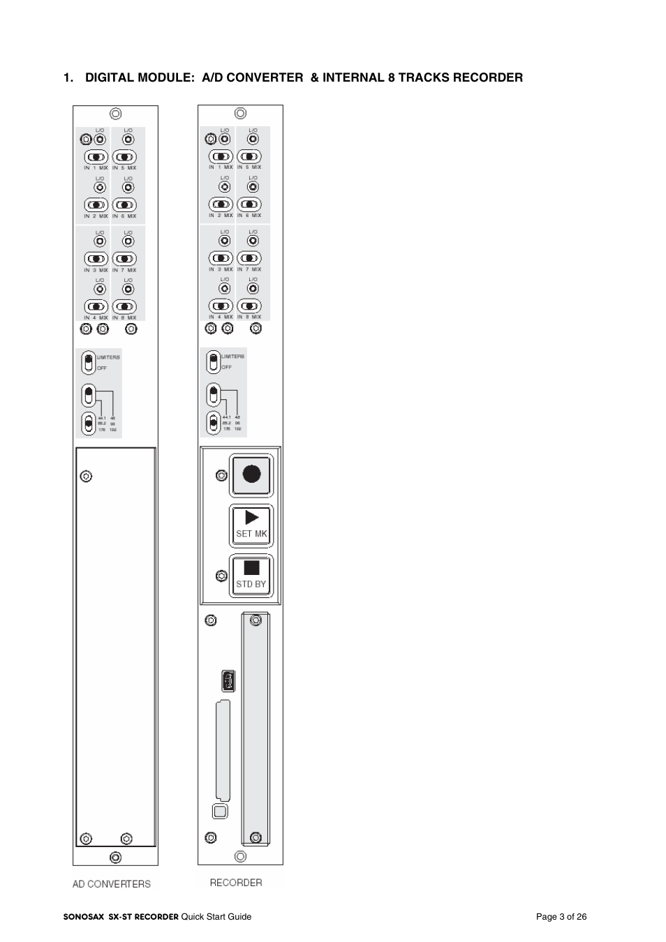 SONOSAX SX-VT Quick_Start User Manual | Page 3 / 26