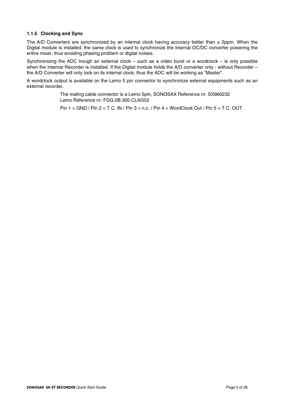 SONOSAX SX-VT Quick_Start User Manual | Page 5 / 26