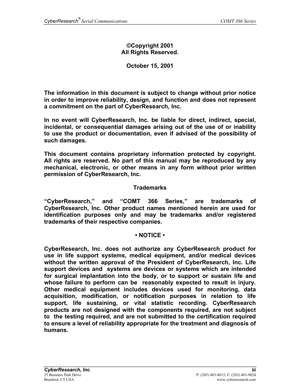 CyberResearch RS-232 User Manual | Page 5 / 24