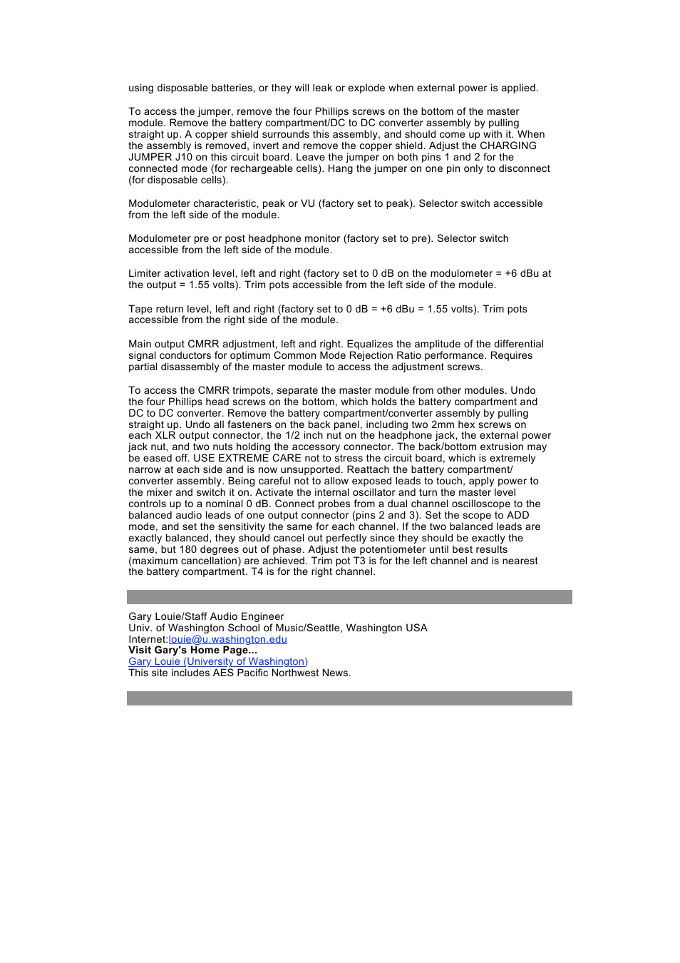 SONOSAX SX-PR (by Gary J. Louie) User Manual | Page 6 / 6