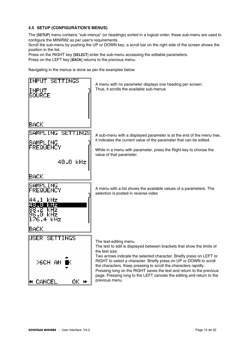 SONOSAX MINIR82 User Manual | Page 15 / 32