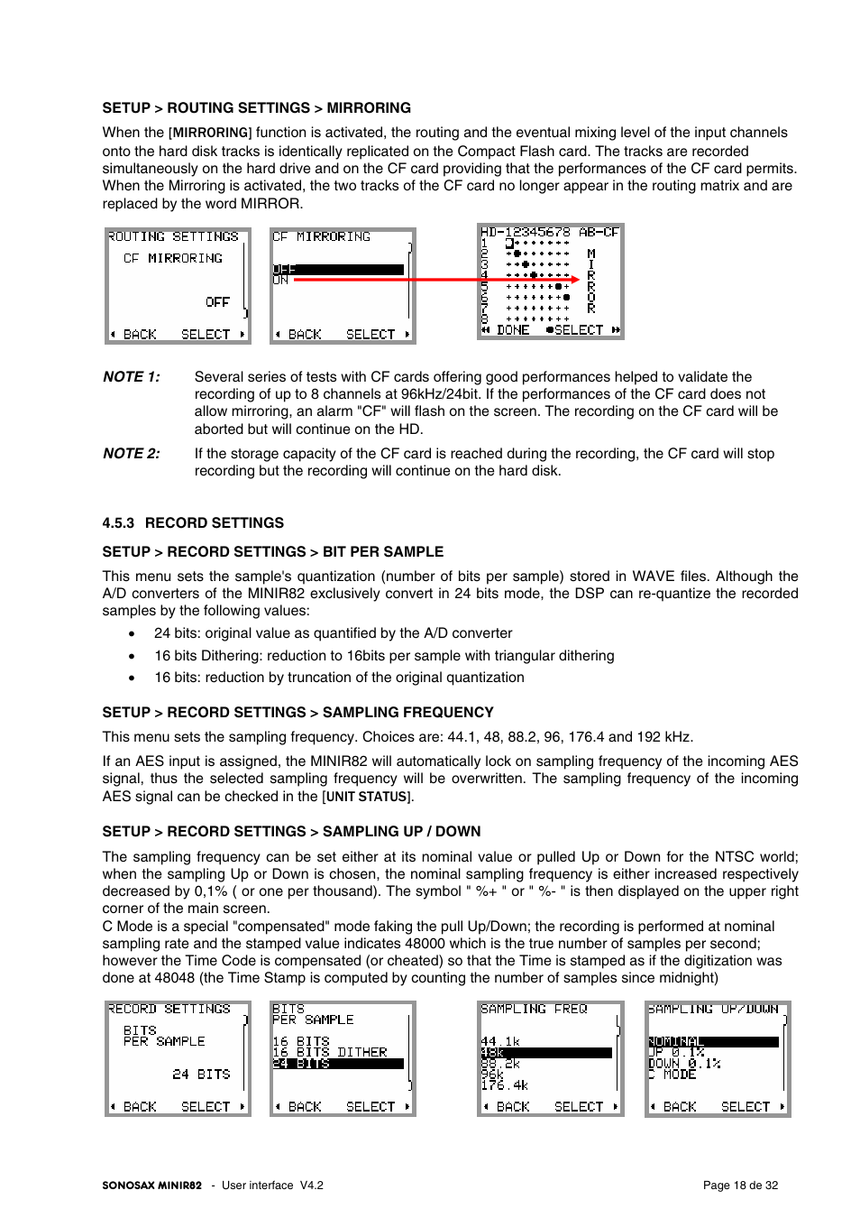 SONOSAX MINIR82 User Manual | Page 18 / 32