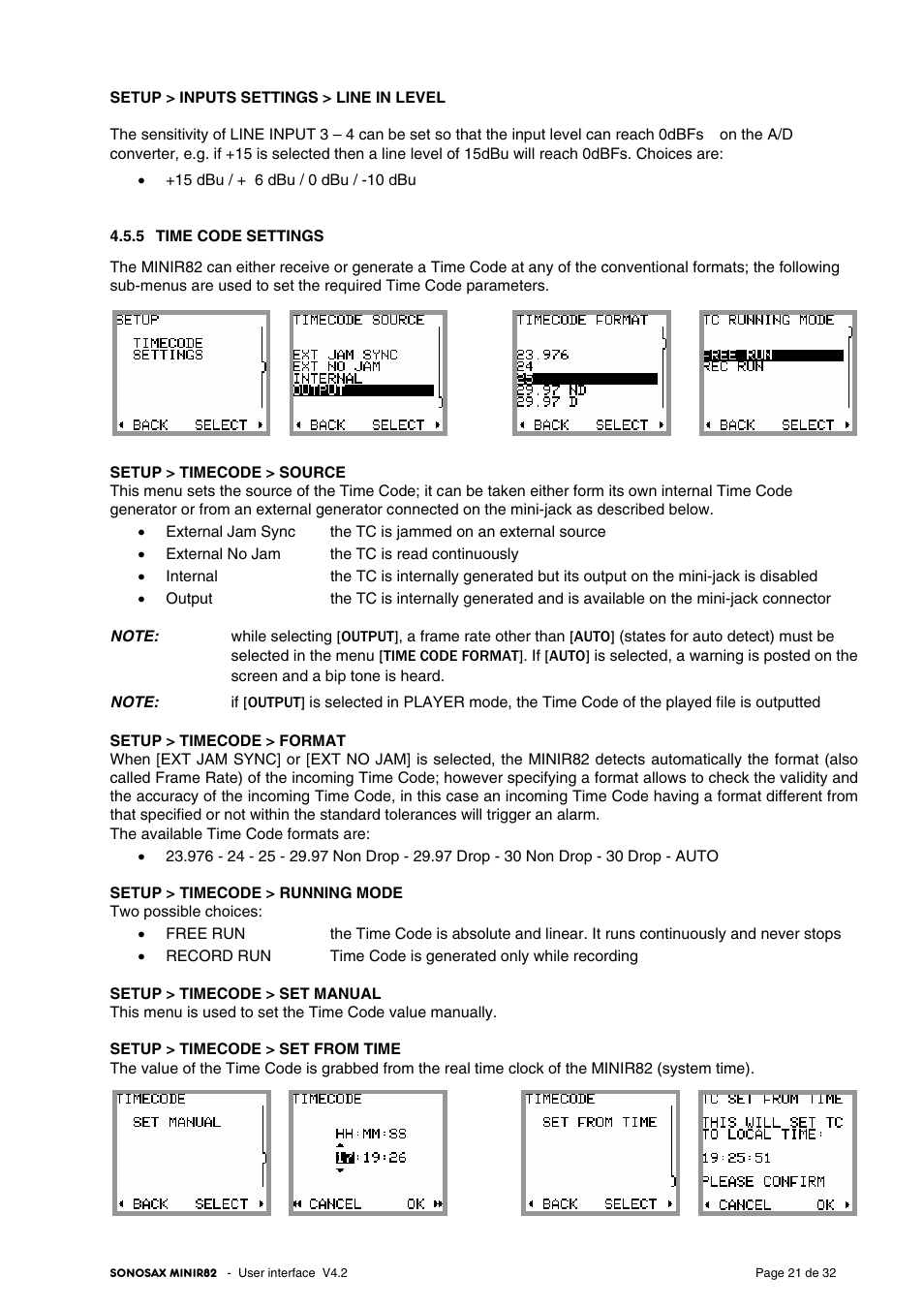 SONOSAX MINIR82 User Manual | Page 21 / 32
