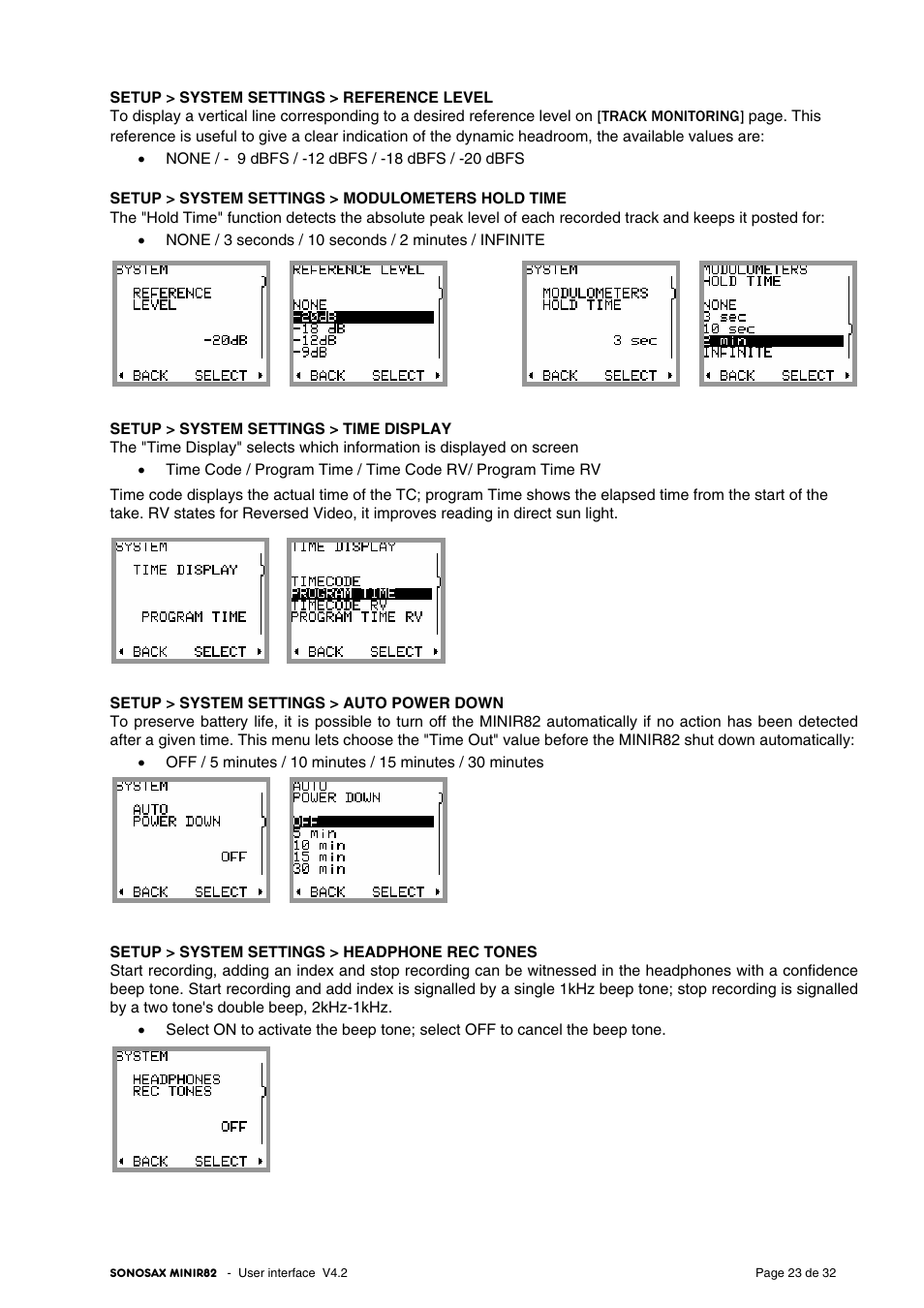 SONOSAX MINIR82 User Manual | Page 23 / 32