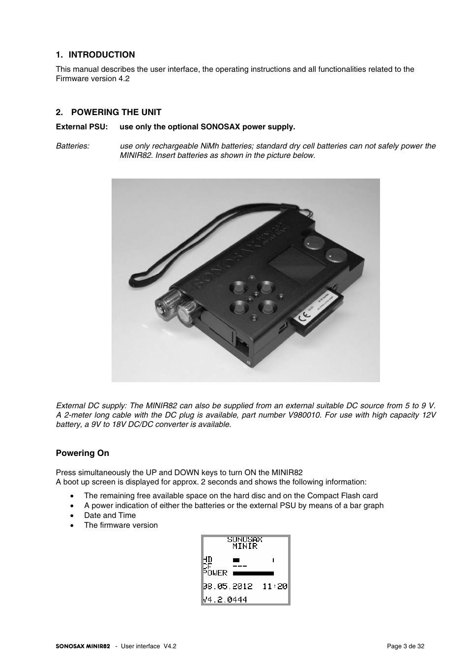 SONOSAX MINIR82 User Manual | Page 3 / 32