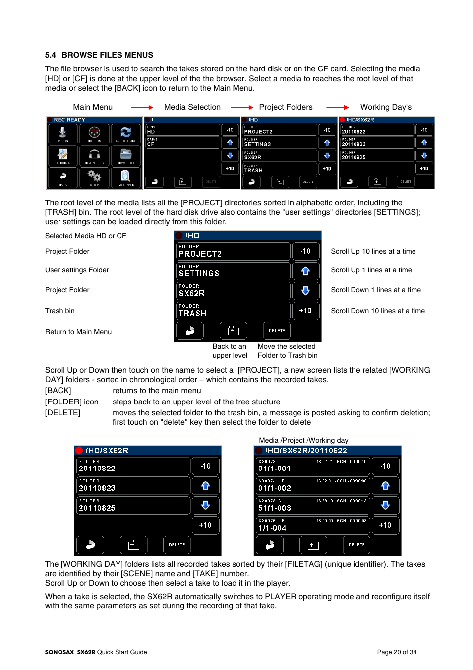 SONOSAX SX-62R Quick_Start User Manual | Page 20 / 34