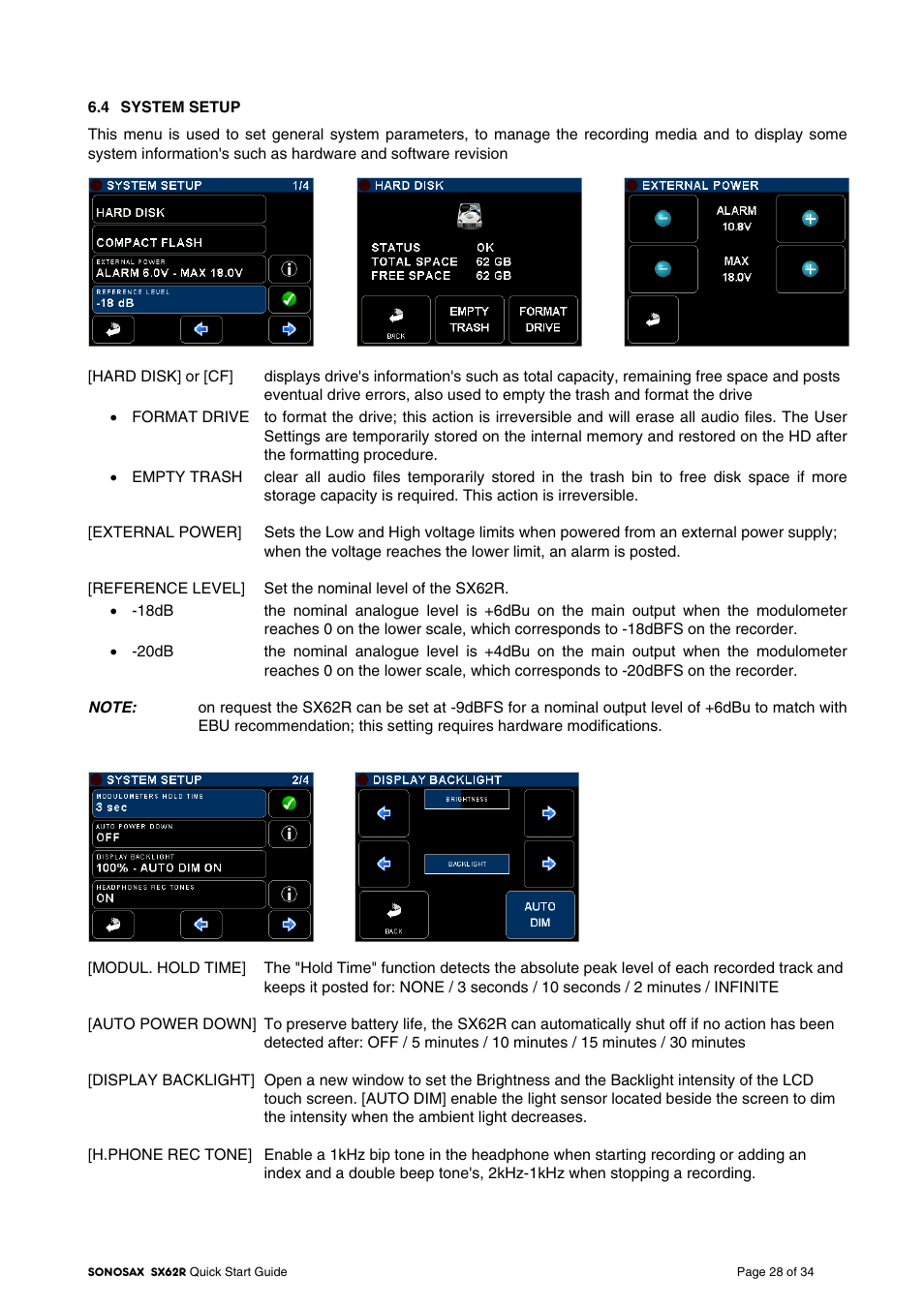 SONOSAX SX-62R Quick_Start User Manual | Page 28 / 34