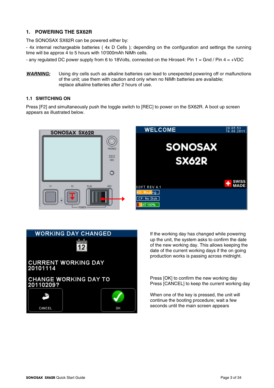 SONOSAX SX-62R Quick_Start User Manual | Page 3 / 34