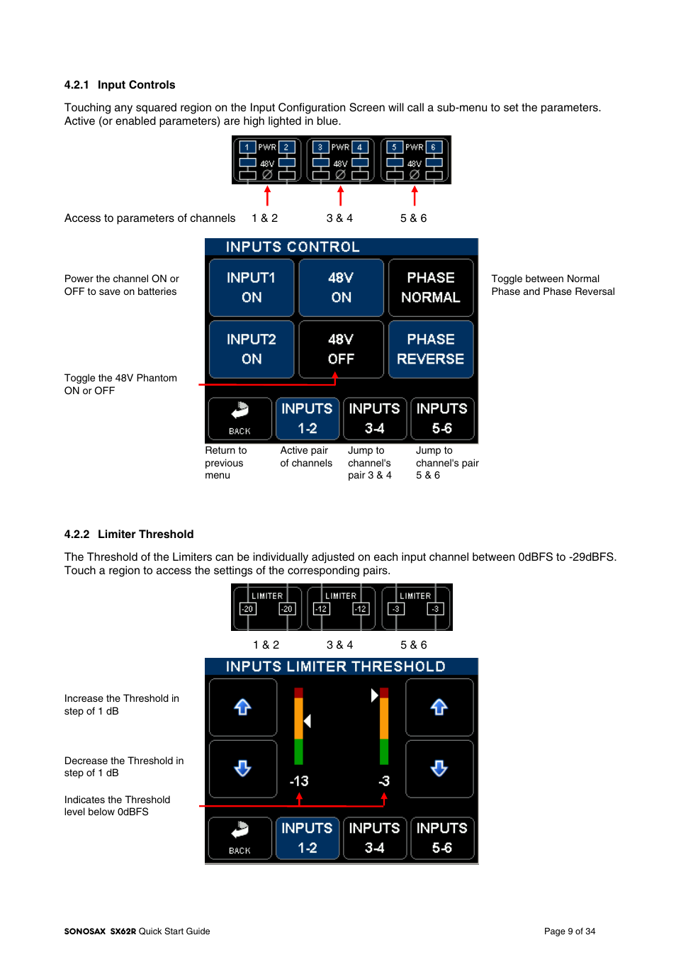 SONOSAX SX-62R Quick_Start User Manual | Page 9 / 34