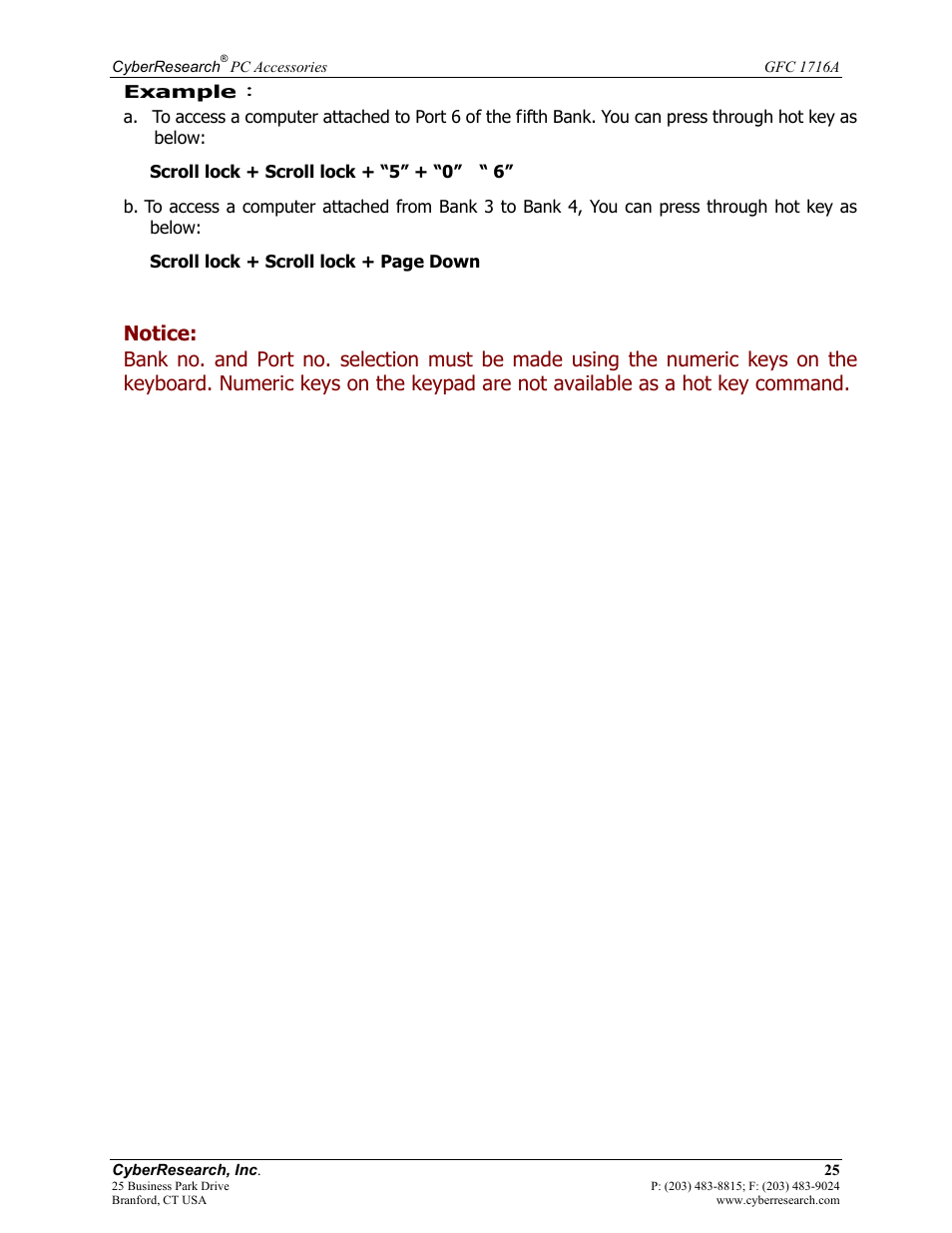 CyberResearch GFC 1716A User Manual | Page 31 / 40