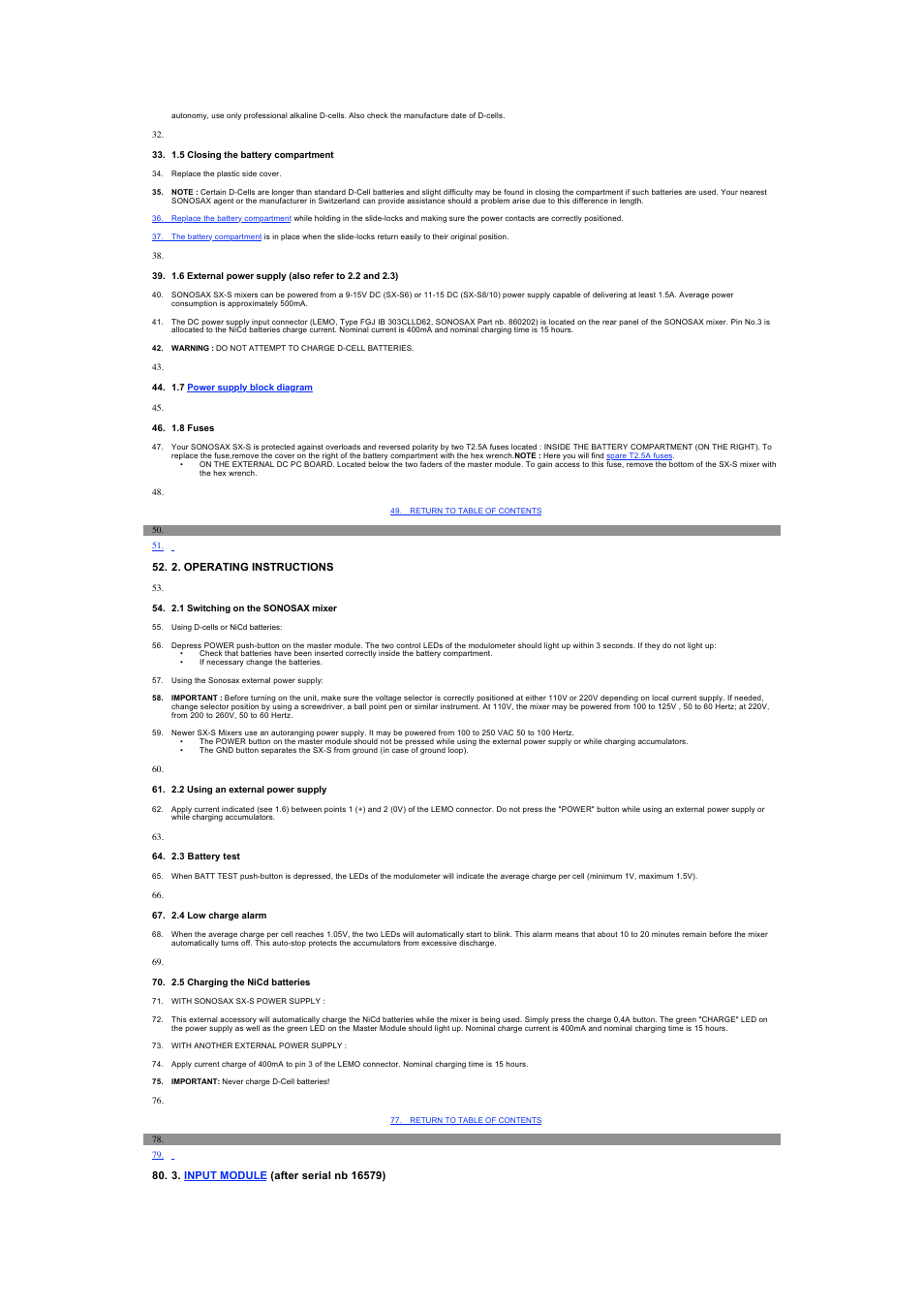 SONOSAX SX-S User Manual | Page 2 / 12