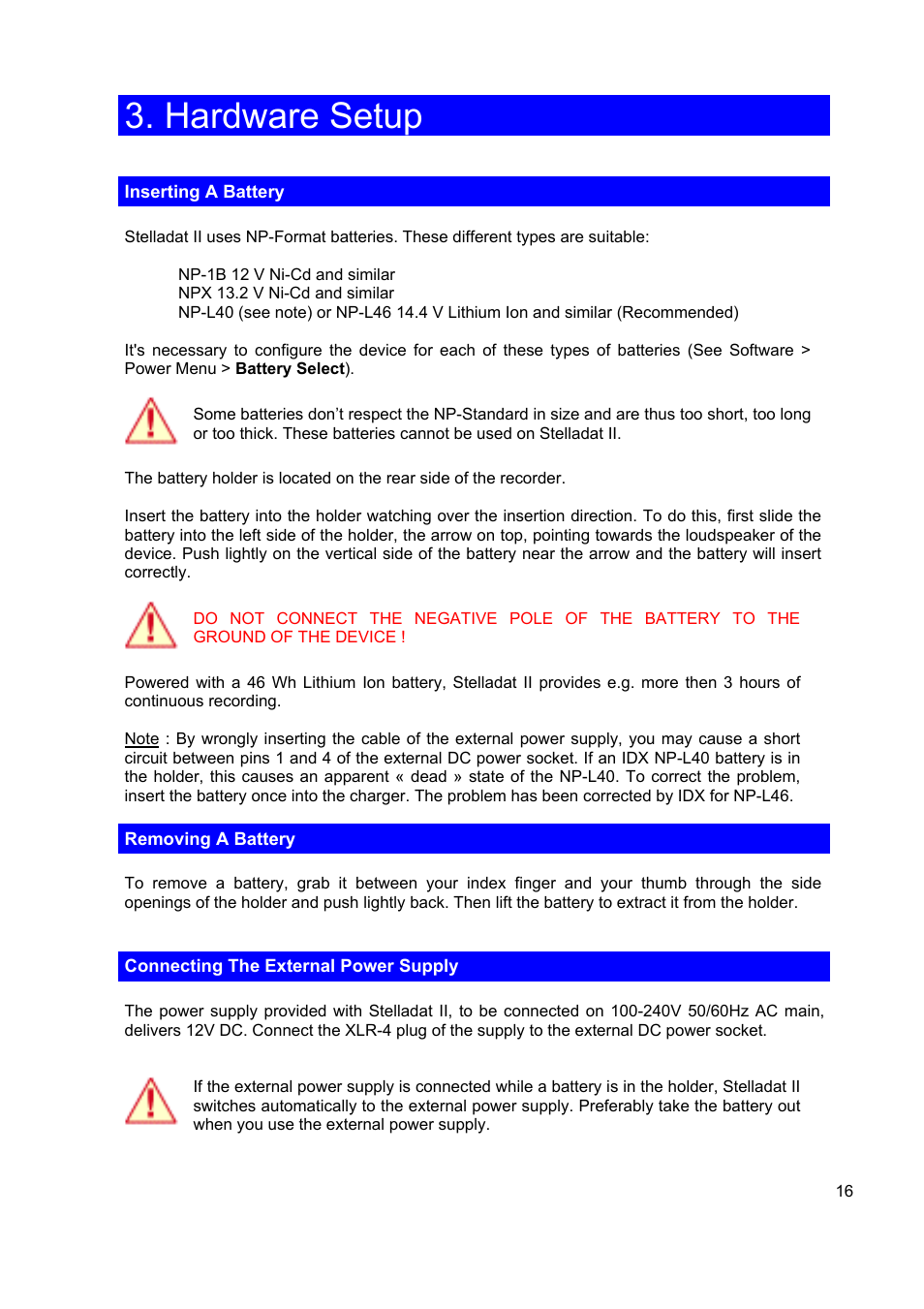 Hardware setup | SONOSAX STELLADAT II User Manual | Page 16 / 93