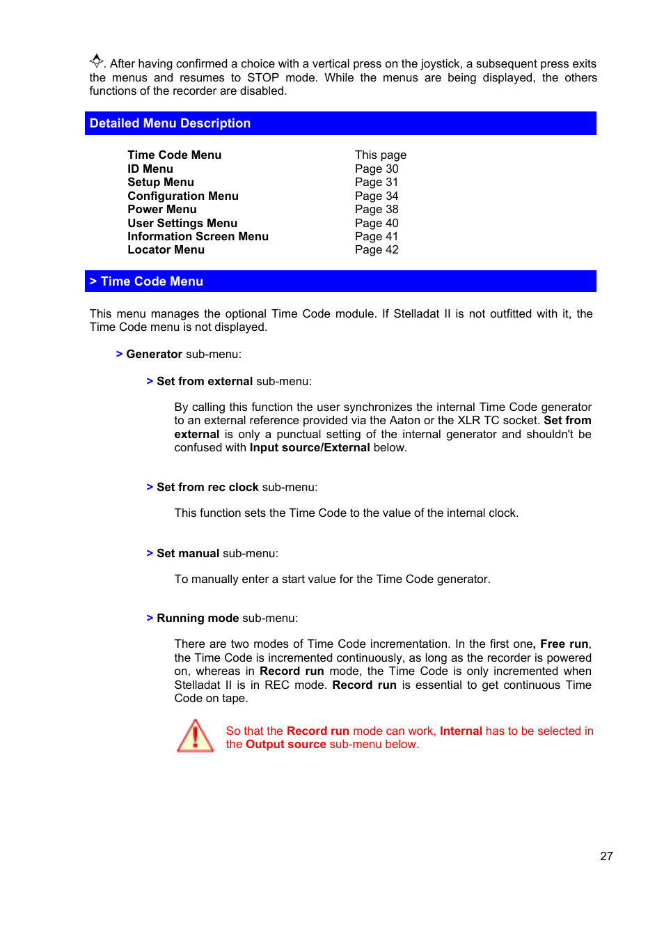 SONOSAX STELLADAT II User Manual | Page 27 / 93