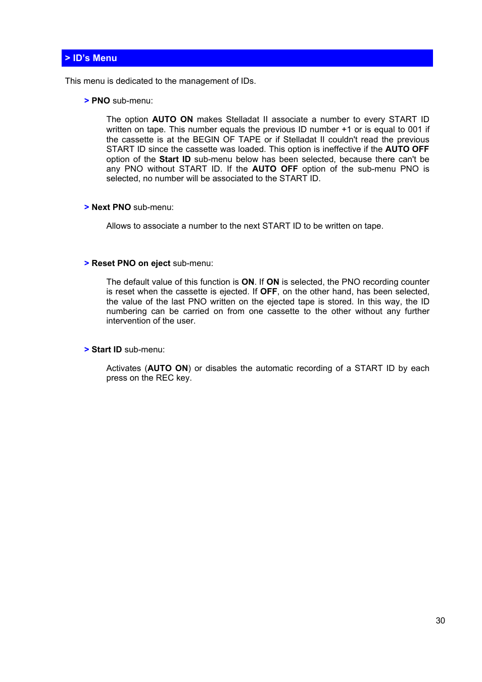 SONOSAX STELLADAT II User Manual | Page 30 / 93