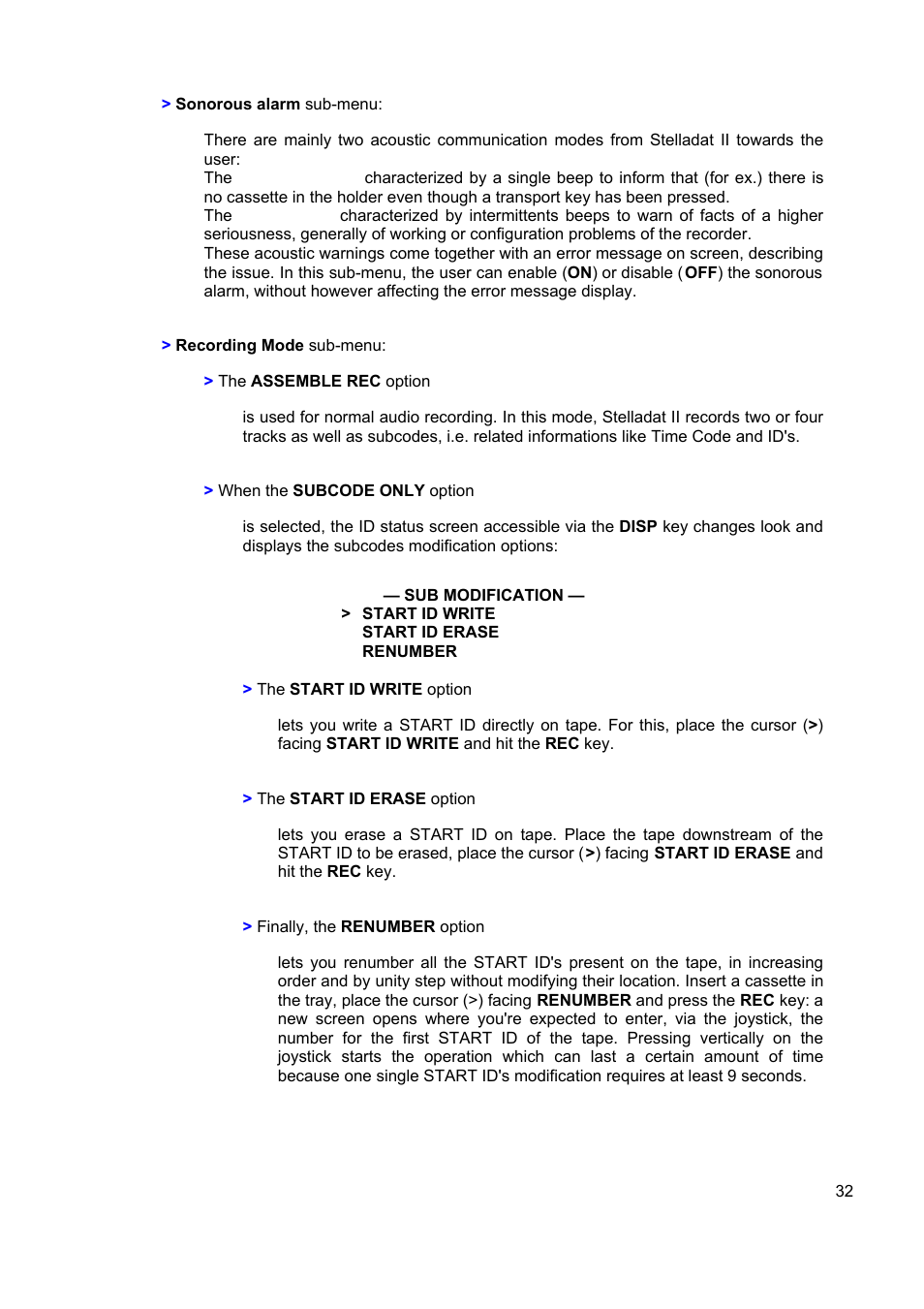 SONOSAX STELLADAT II User Manual | Page 32 / 93