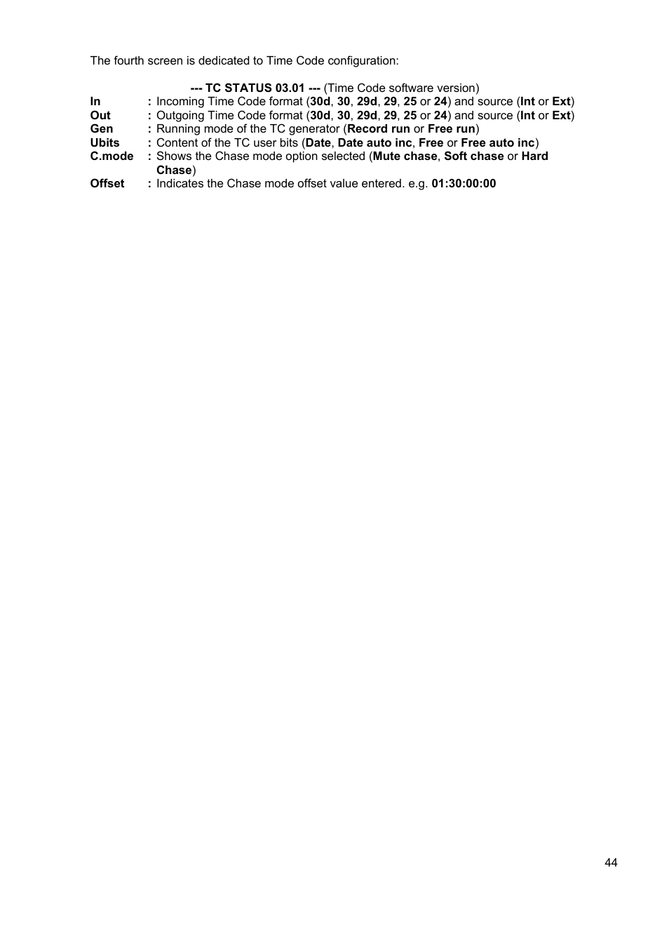 SONOSAX STELLADAT II User Manual | Page 44 / 93