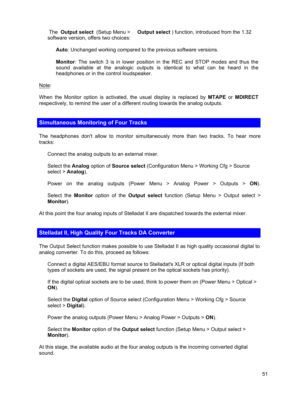 SONOSAX STELLADAT II User Manual | Page 51 / 93