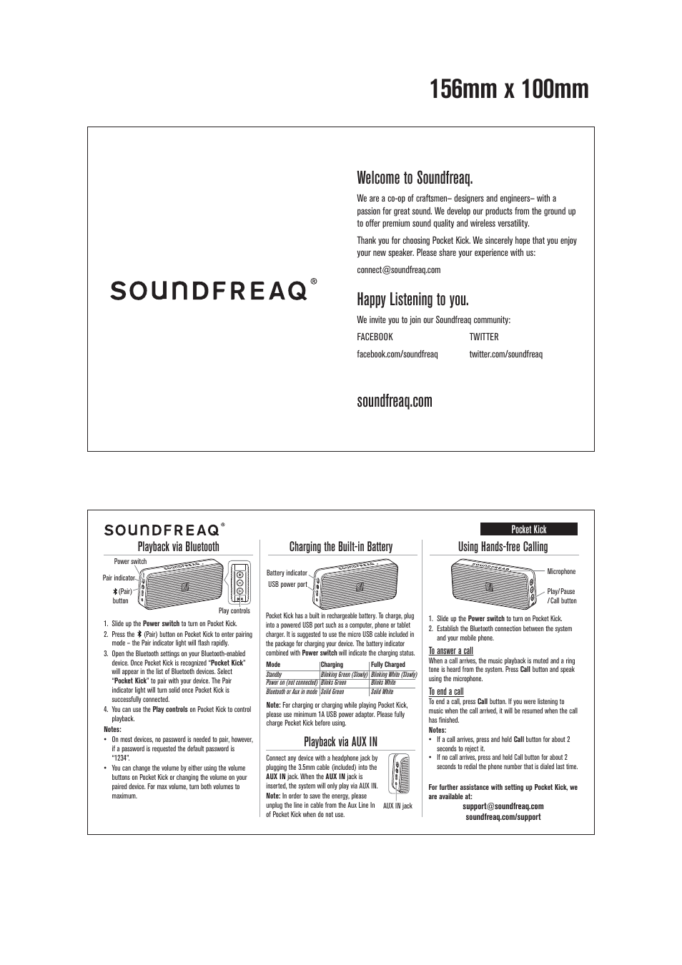 SoundFreaq SFQ-10 User Manual | 1 page