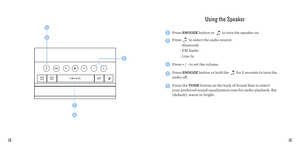 Using the speaker | SoundFreaq SFQ-08 User Manual | Page 10 / 19