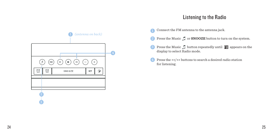 Listening to the radio | SoundFreaq SFQ-08 User Manual | Page 13 / 19