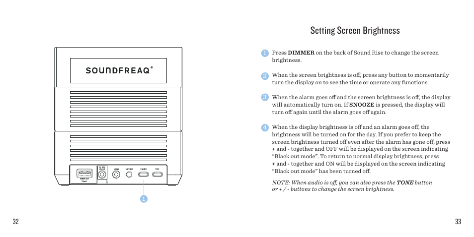 Setting screen brightness | SoundFreaq SFQ-08 User Manual | Page 17 / 19