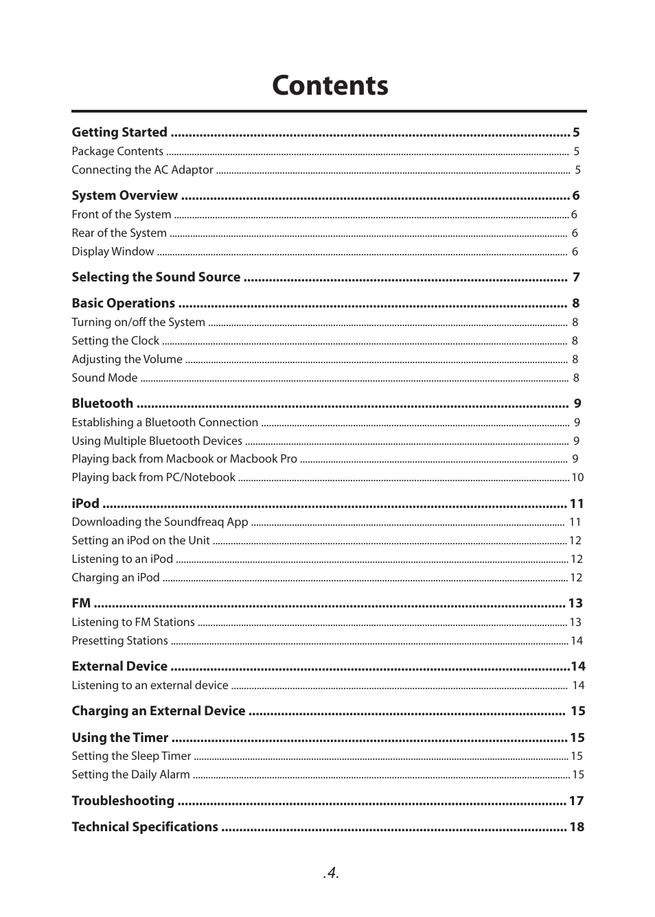 SoundFreaq SFQ-05 User Manual | Page 5 / 20