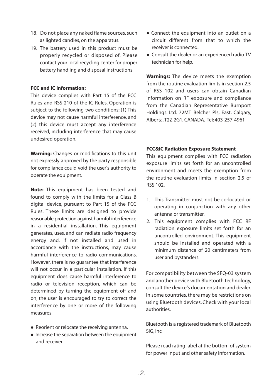 SoundFreaq SFQ-03 User Manual | Page 3 / 20