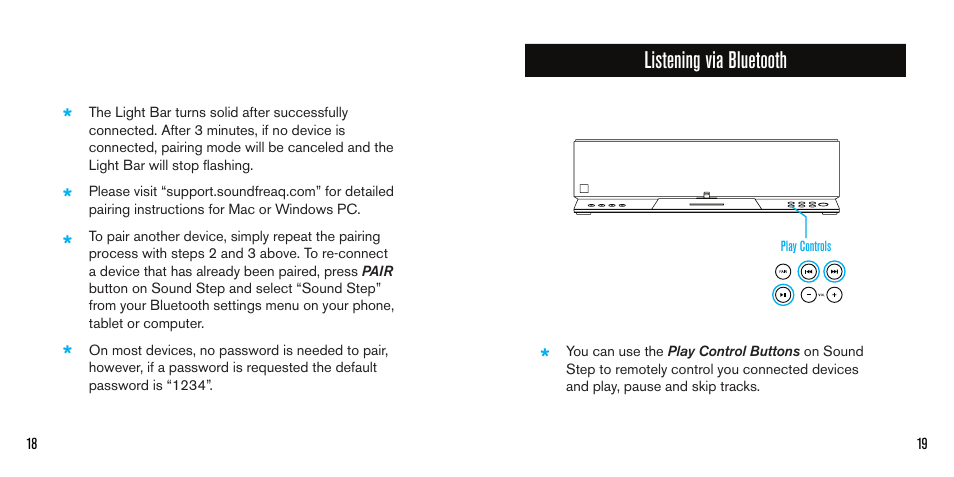 Listening via bluetooth | SoundFreaq SFQ-02L User Manual | Page 10 / 15