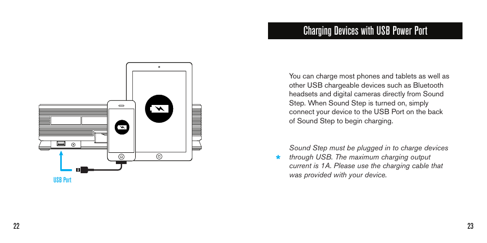 Charging devices with usb power port | SoundFreaq SFQ-02L User Manual | Page 12 / 15