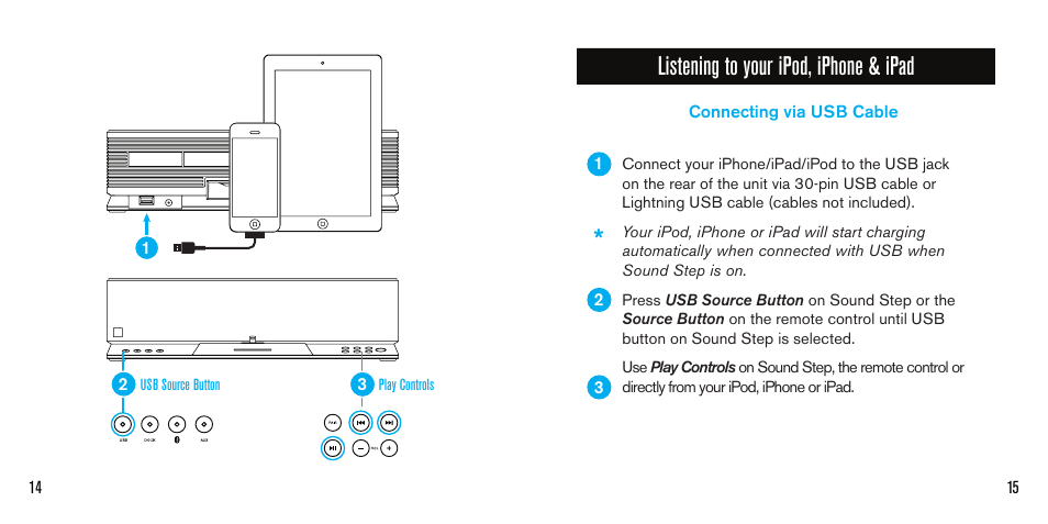 Listening to your ipod, iphone & ipad | SoundFreaq SFQ-02L User Manual | Page 8 / 15