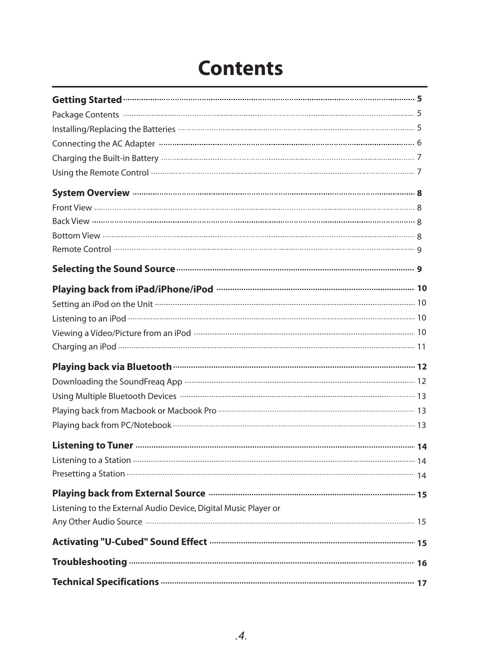SoundFreaq SFQ-02RB User Manual | Page 5 / 19