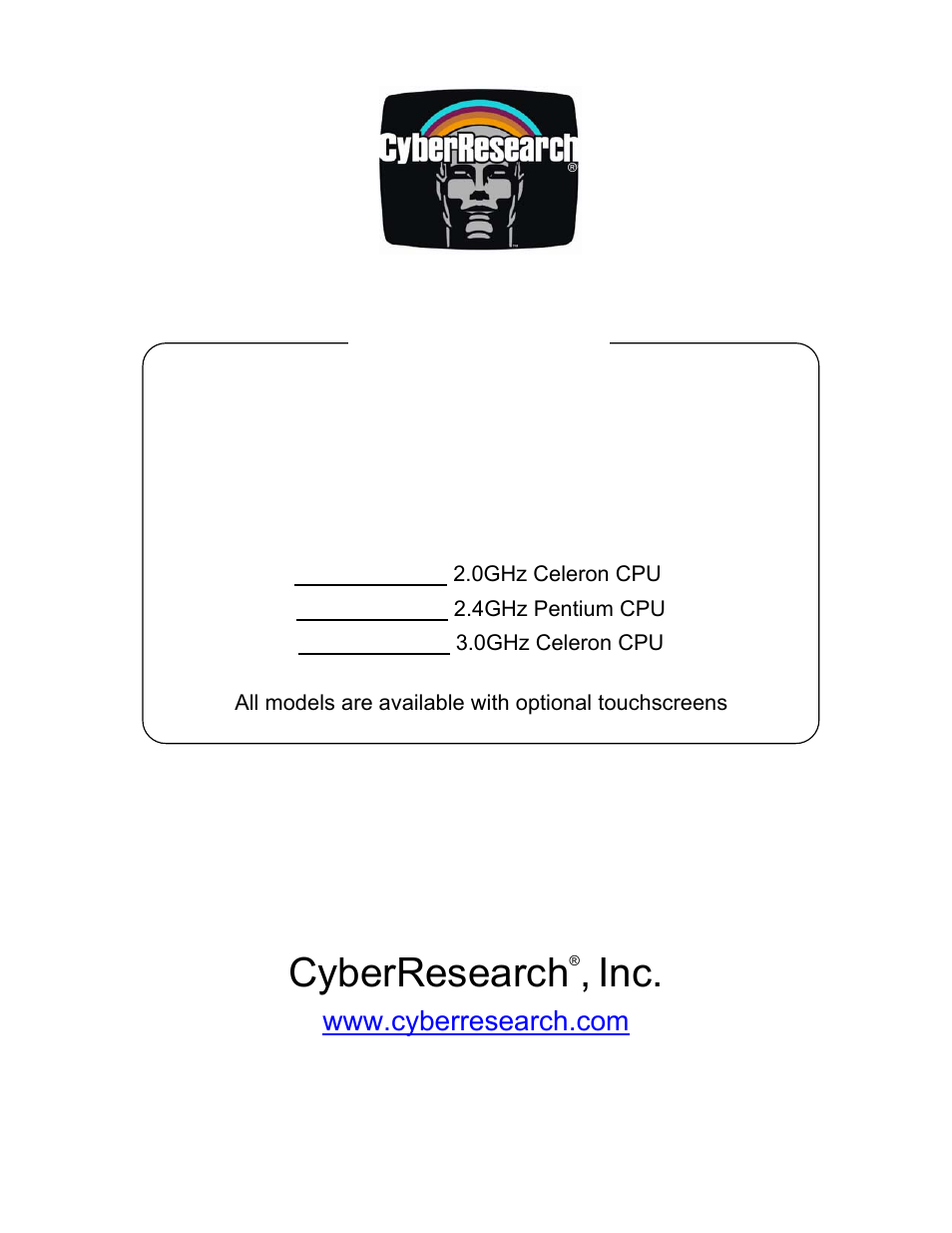 CyberResearch FPC 1702-P24 User Manual | 81 pages