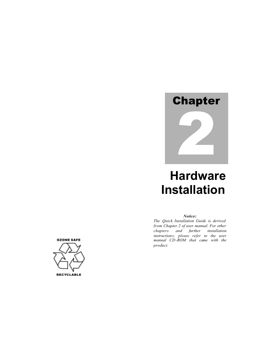 Hardware installation | CyberResearch FPC 1702-P24 User Manual | Page 25 / 81