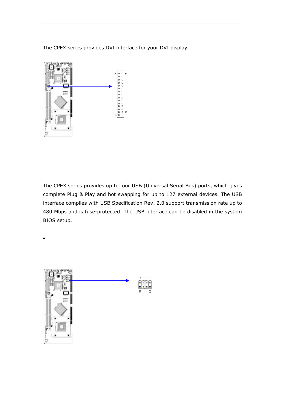 6 dvi connector (dvi) | CyberResearch CPEX P4-24-X User Manual | Page 27 / 92