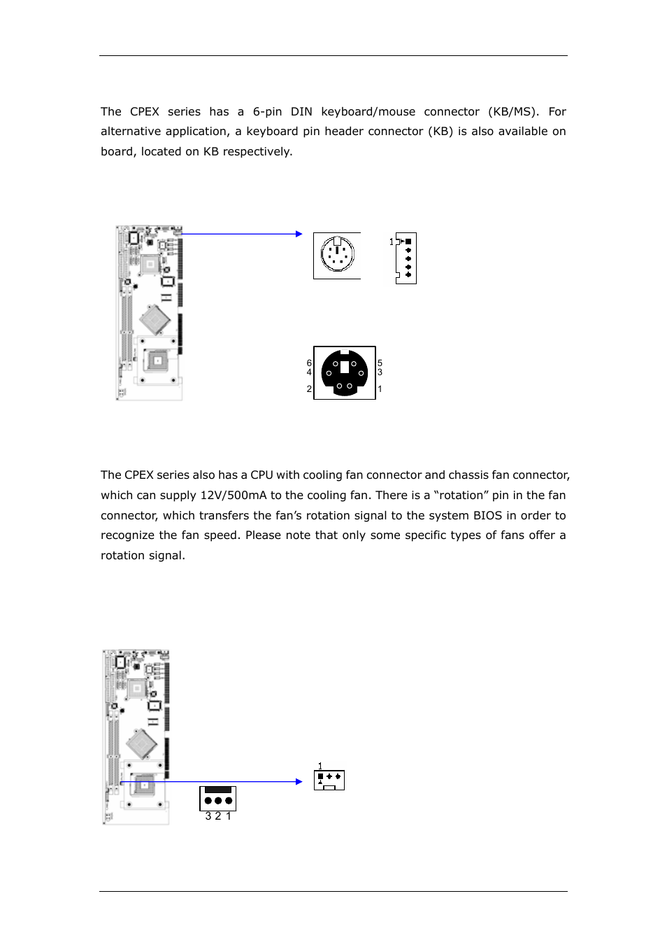 8 keyboard & mouse connector (kb/ms & kb), 9 fan connectors (cpu_fan & pwr_fan) | CyberResearch CPEX P4-24-X User Manual | Page 28 / 92